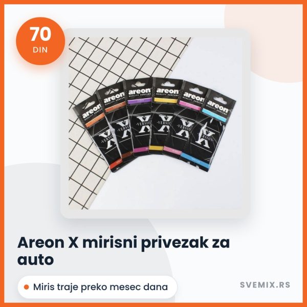Areon X mirisni privezak za auto