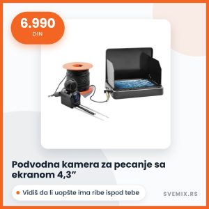 Podvodna kamera za pecanje sa ekranom 4,3"