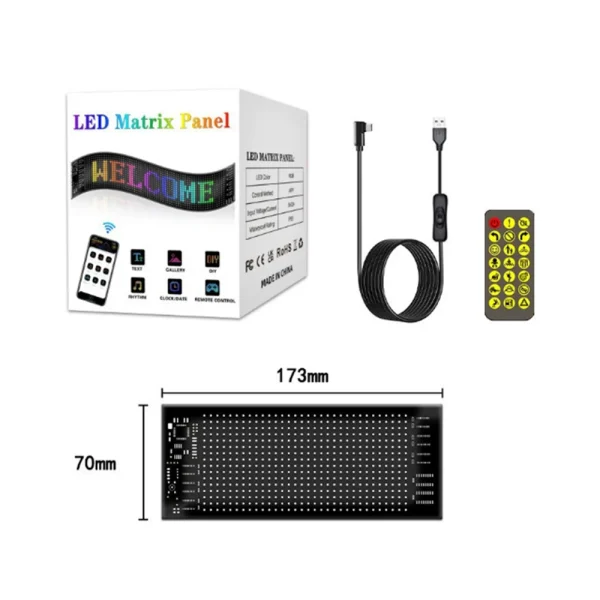 LED matrični displej za auto, USB LED matrični displej za auto, USB